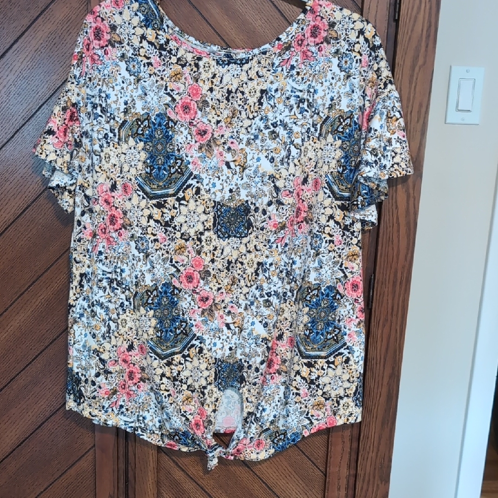Collection B Multicolor Floral Blouse